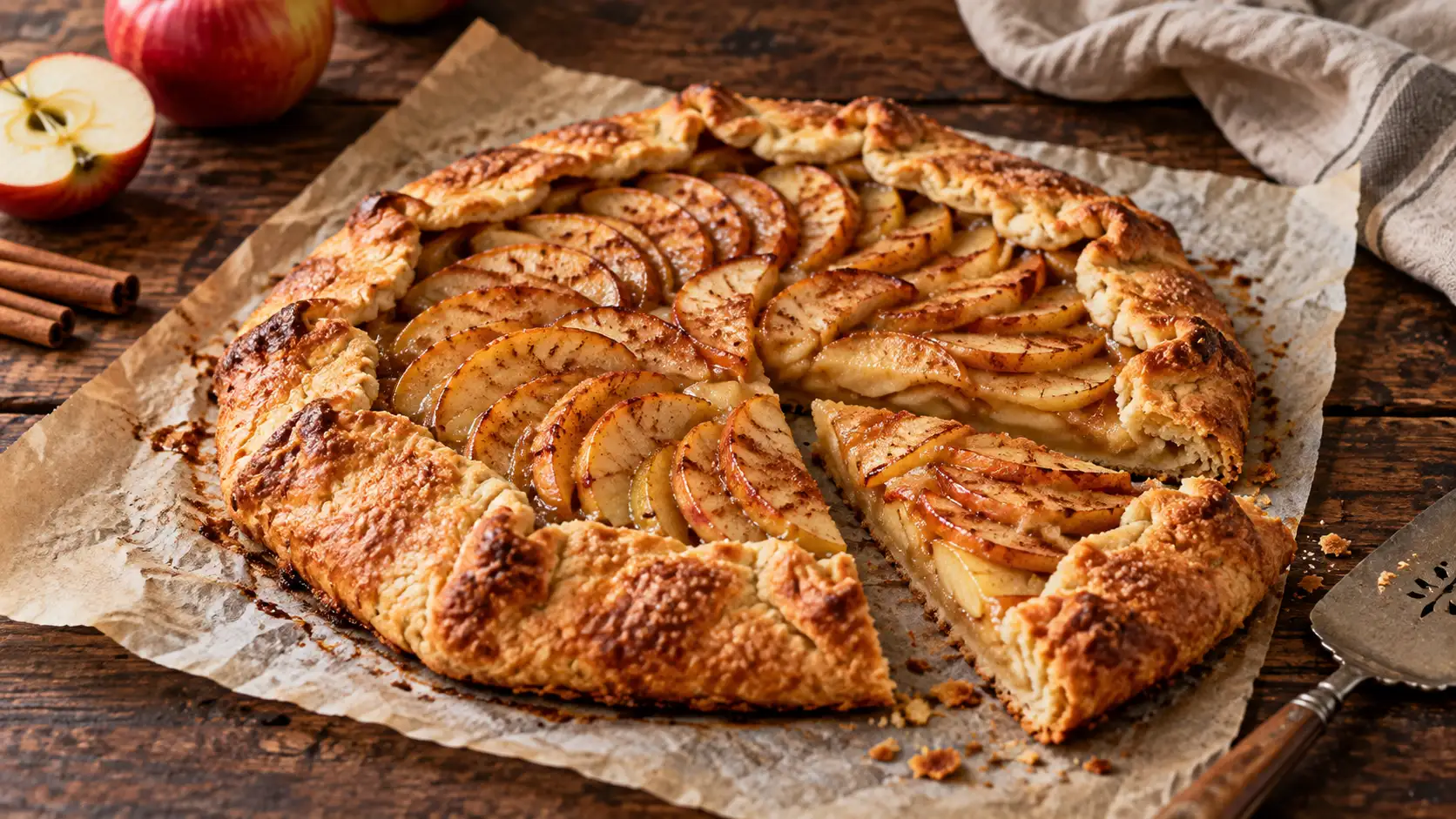 Çıtır elmalı galette